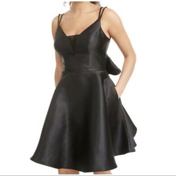 NWT Trixxi Bow Back Double Strap Dress Junior - Picture 1 of 8